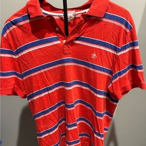 Original Penguin Red and Blue Polo Shirt Sporty Design